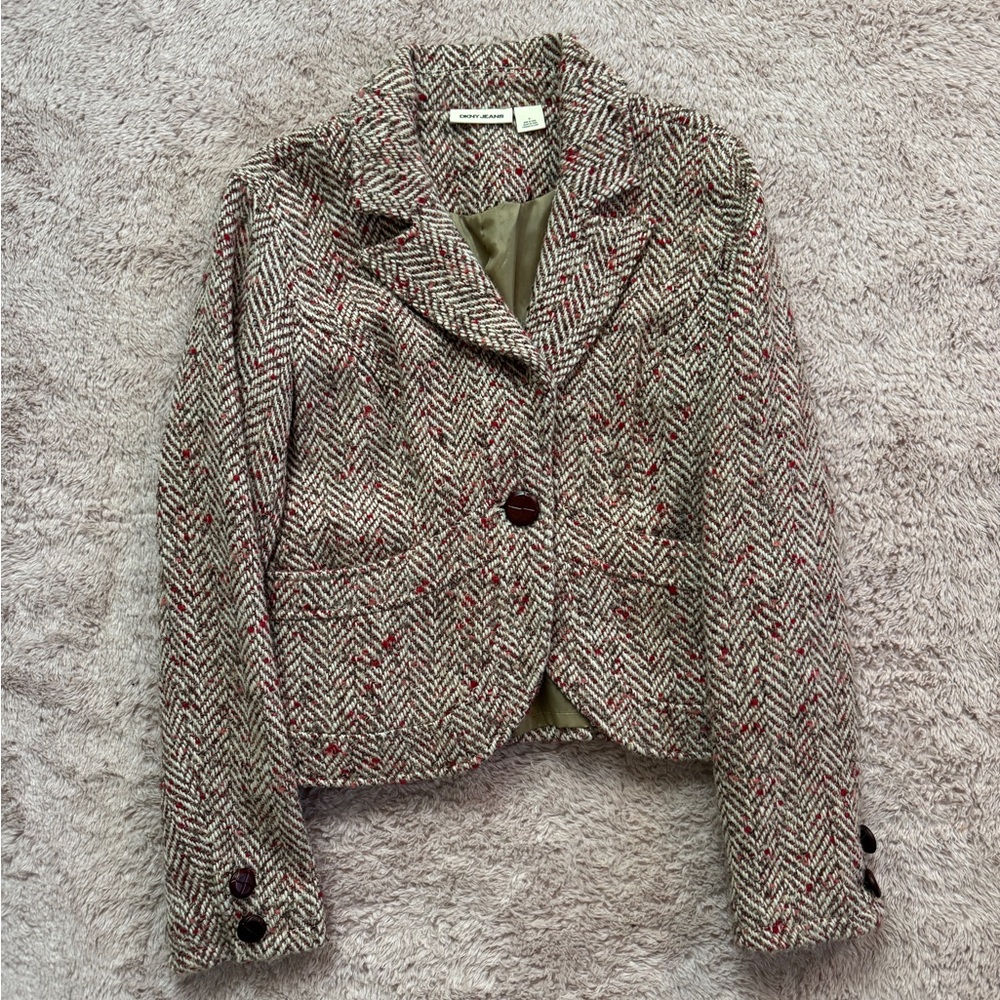 DKNY Women's Tweed Blazer